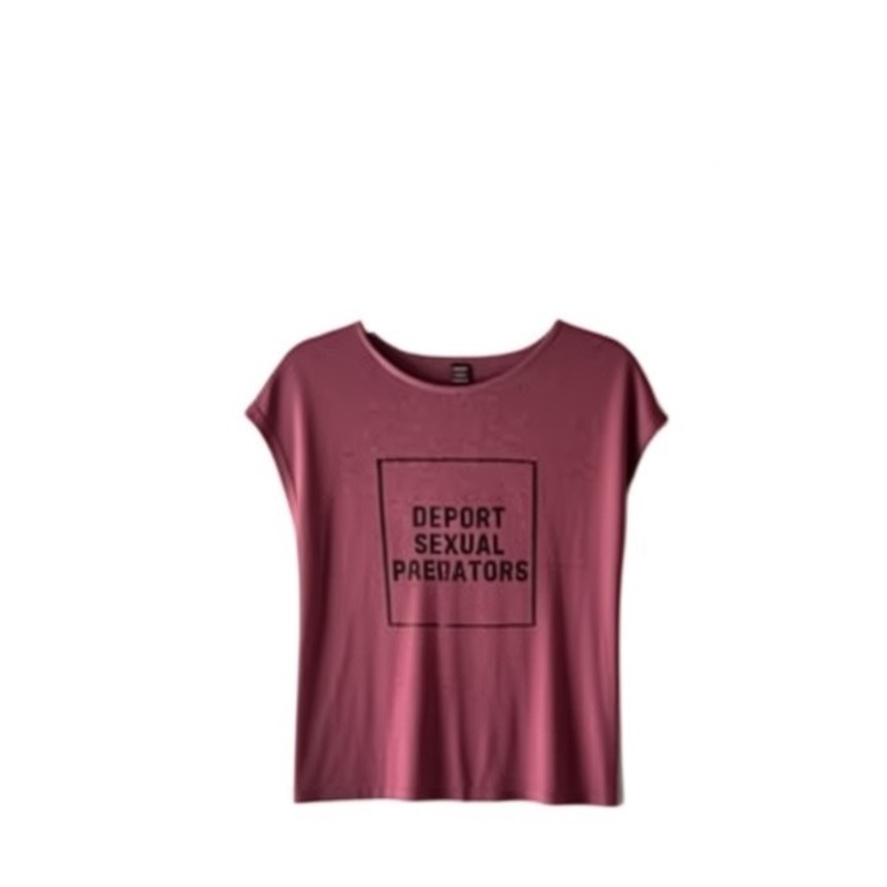 SHEIN Pink Graphic Muscle Tee